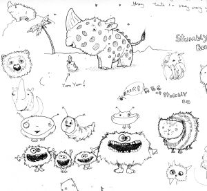 Island Creatures_doodles_Andrew Tong Art