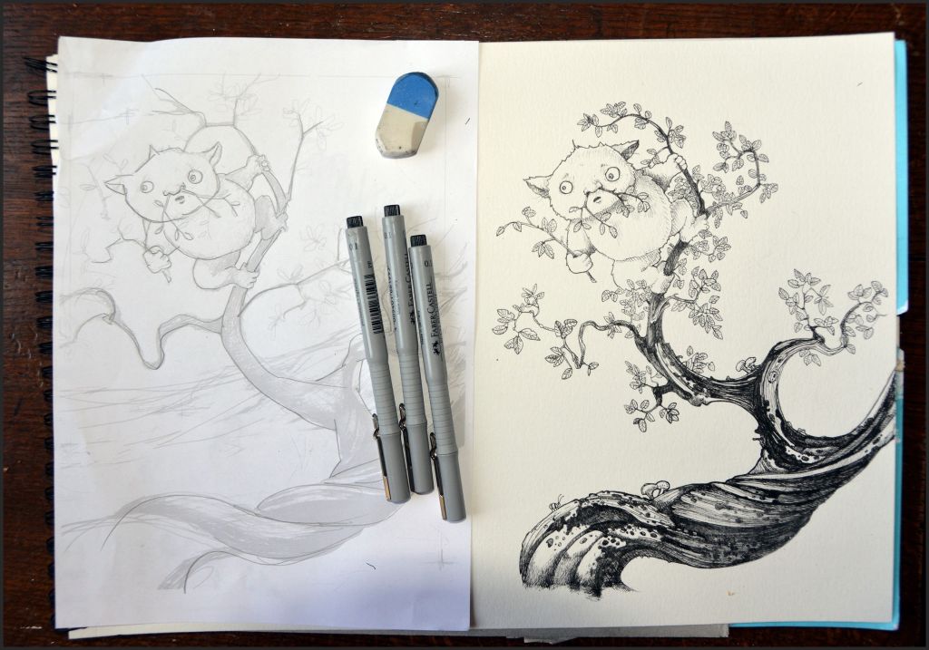 Sketch of Splot Andrew Tong Art